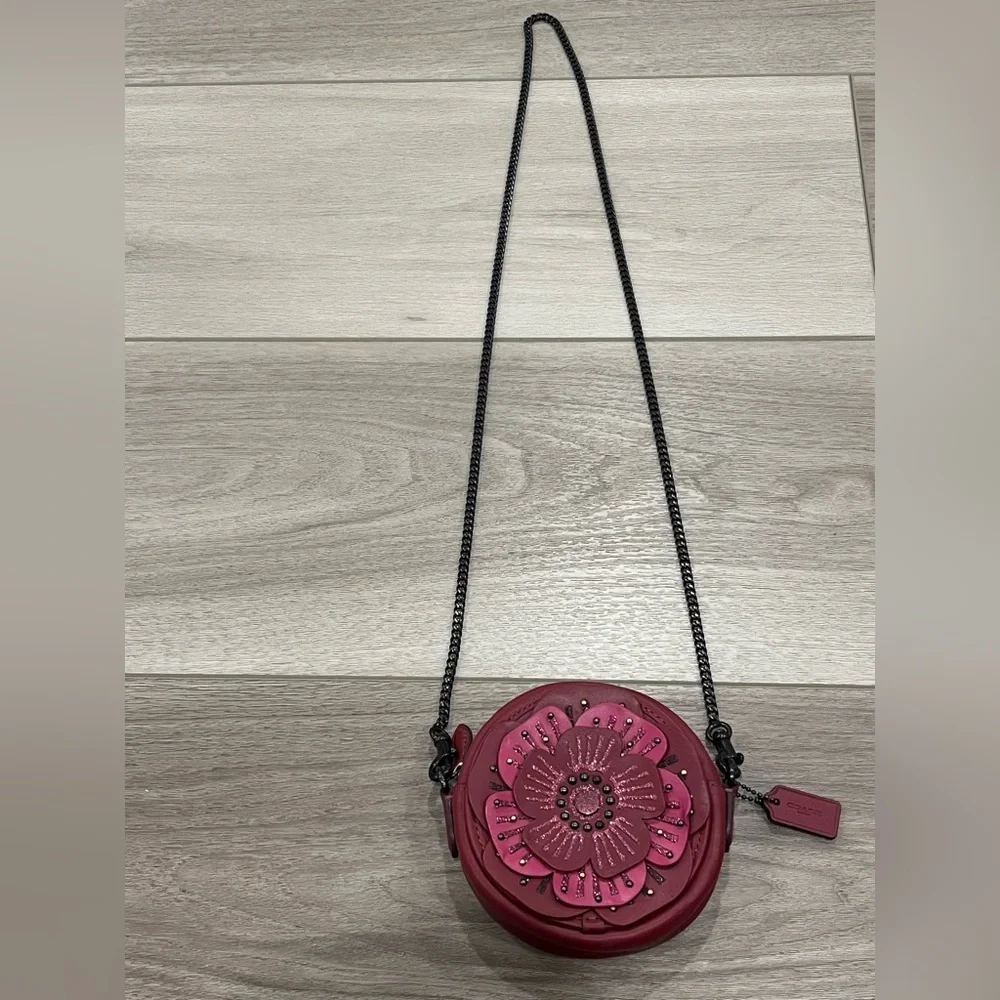 Coach Tea Rose Crossbody Bag Purse
